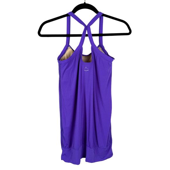 Beyond Yoga Purple Padded Shelf Bra Racerback Workout Active Tank Top - XS - Picture 2 of 4